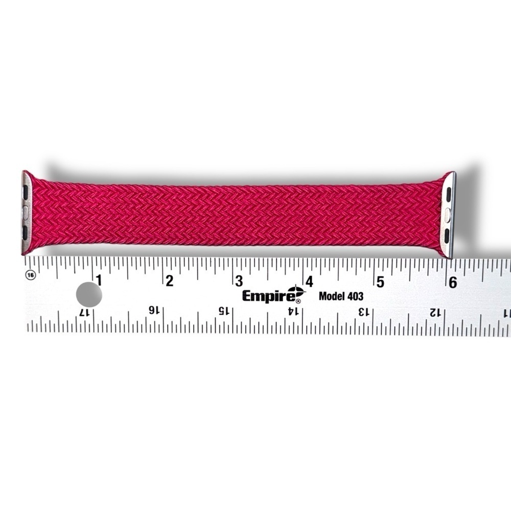 41mm Rasberry Braided Solo Loop - Size 8 - Picture 2 of 5